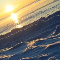 The sea at Skulte in winter — DAB-0016